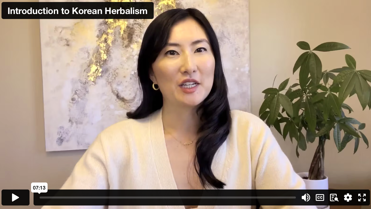 screenshot of Korean Herbalism video